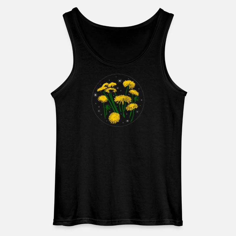 Löwenzahn Frühling Sternenhimmel - Gildan Männer Tank Top - Schwarz