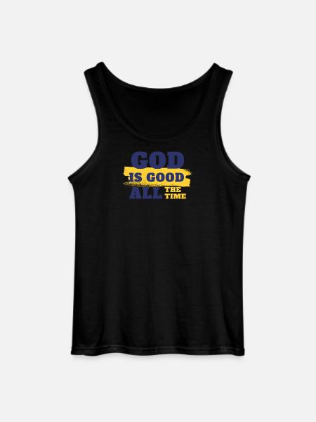 Inspirational Faith Quote Design - Gildan Men’s Tank Top - black