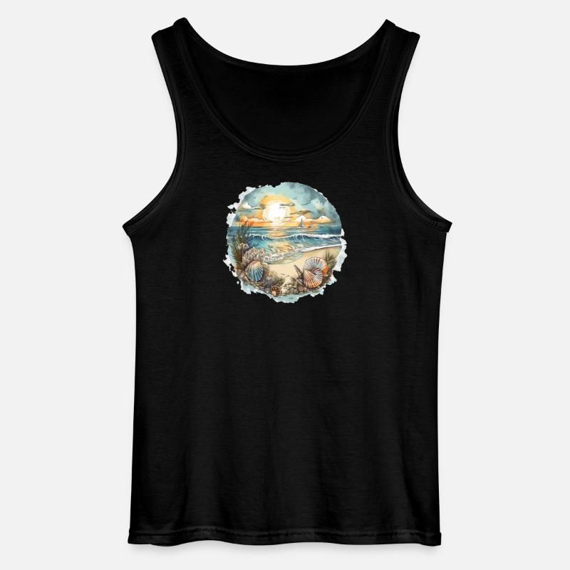 Strandtraum - Gildan Männer Tank Top - Schwarz