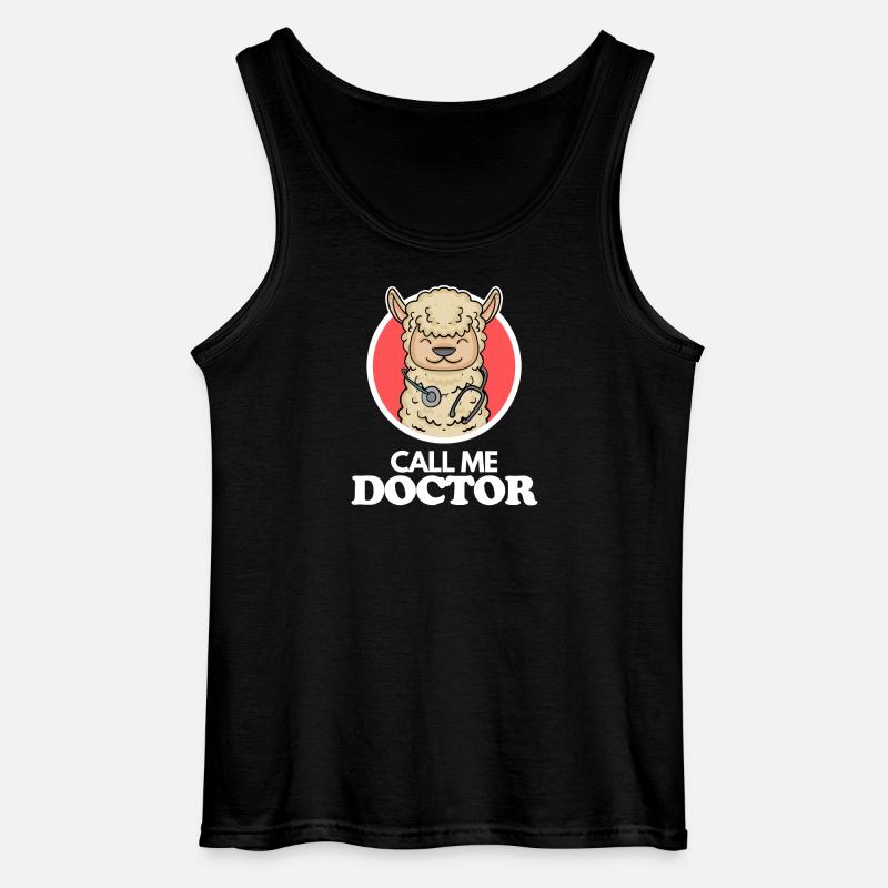 Doktor Arzt Tierarzt - Gildan Männer Tank Top - Schwarz