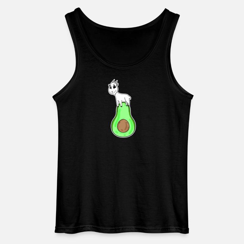 Ziegenbock auf Avocado - Gildan Männer Tank Top - Schwarz