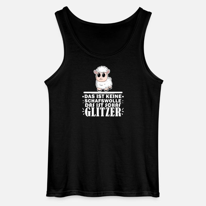 Schaf Spruch - Gildan Männer Tank Top - Schwarz