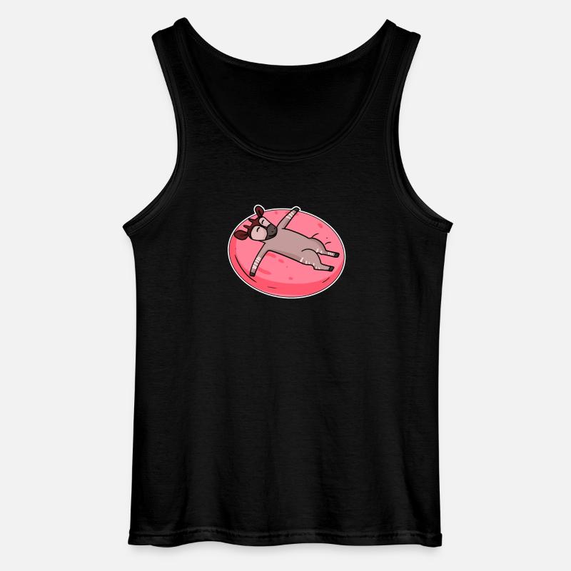 Schlafendes Okapi Waldgiraffe - Gildan Männer Tank Top - Schwarz