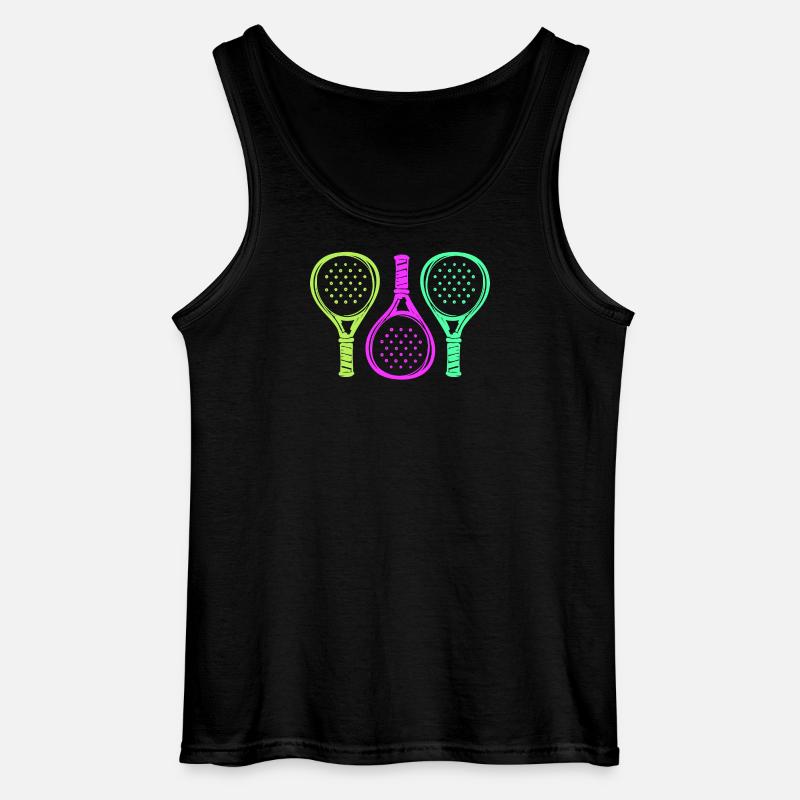 Padel Racket Setback Player Padel Game - Gildan Men’s Tank Top - black