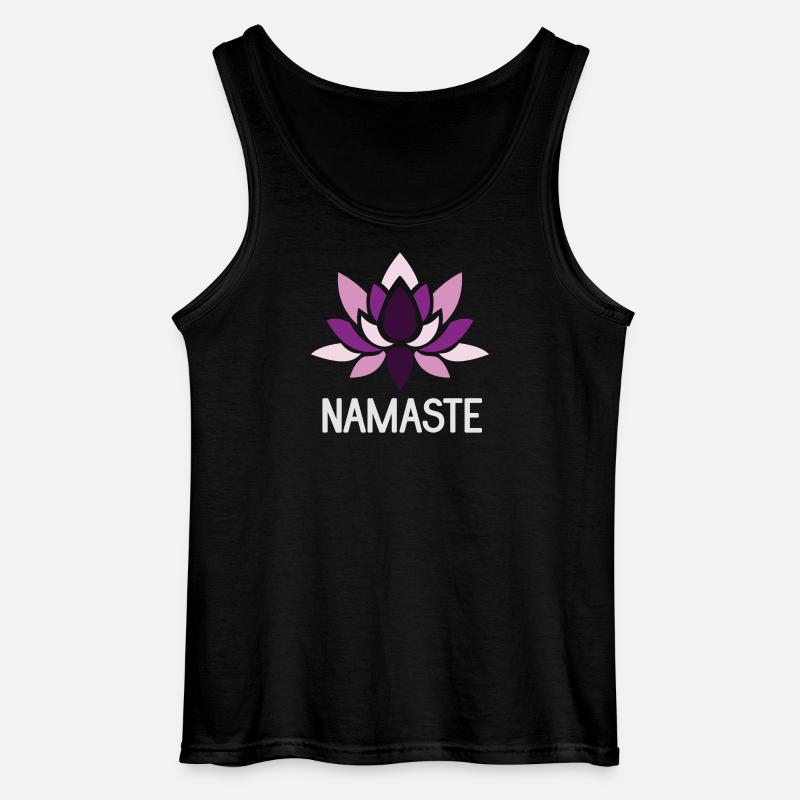 Namaste - Yoga Geschenkidee - Gildan Männer Tank Top - Schwarz