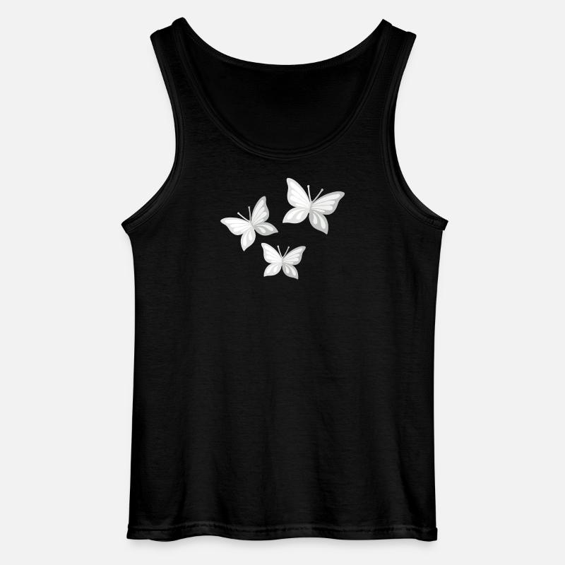 Schmetterling; Schmetterling - Gildan Männer Tank Top - Schwarz
