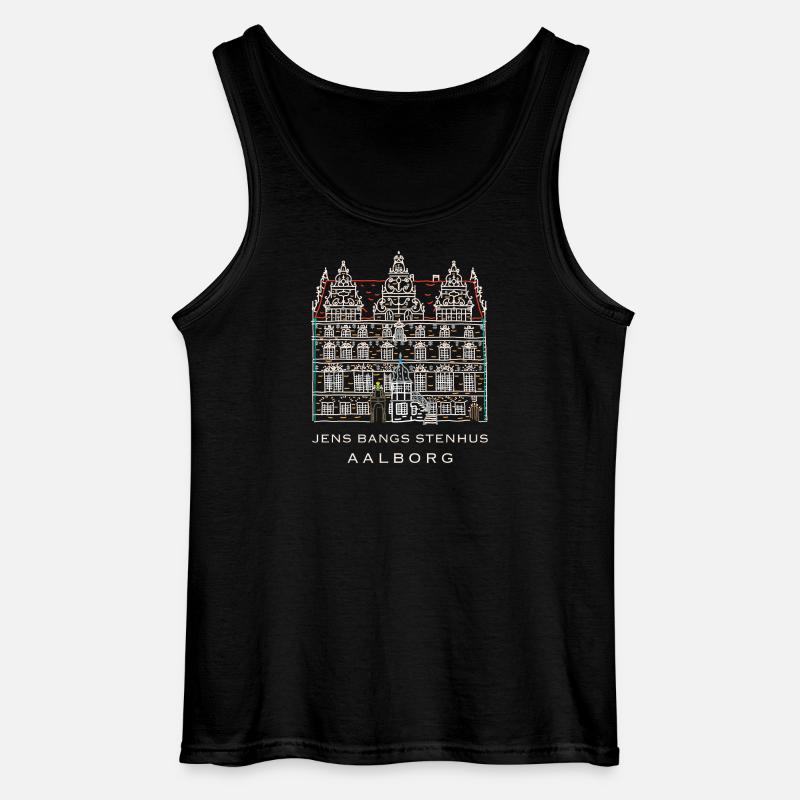 Aalborg, Jens Bangs Stenhus, Dänemark - Gildan Männer Tank Top - Schwarz