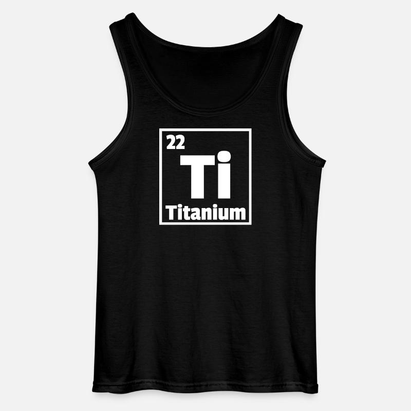 Titan Ti Periodensystem der Elemente - Gildan Männer Tank Top - Schwarz