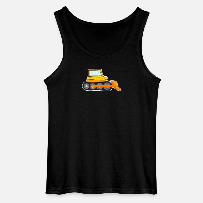 Bagger Baustelle Baggerfahrer - Gildan Männer Tank Top - Schwarz