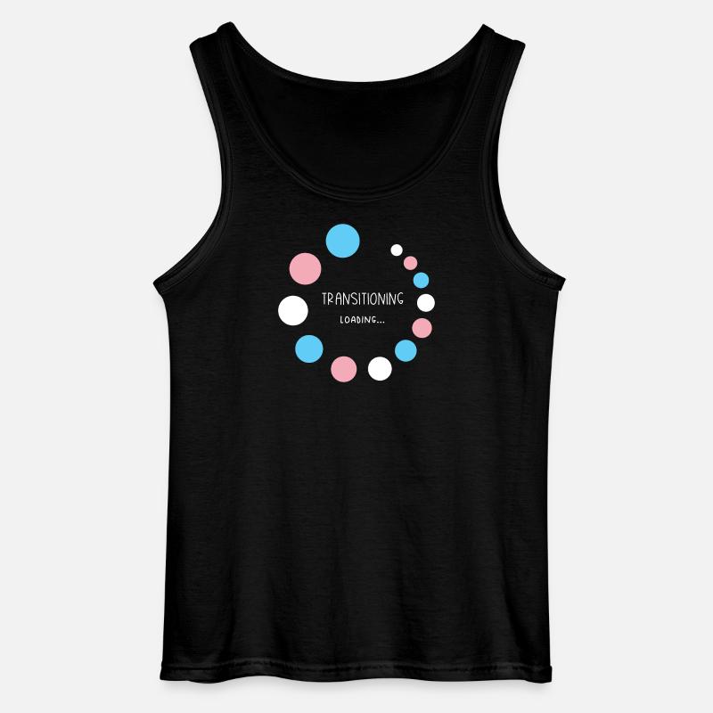 Pride Month - Transitioning... Loading - Gildan Men’s Tank Top - black