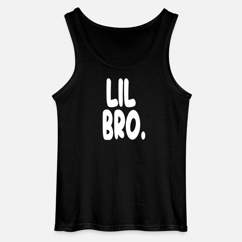 Lil Bro Statement Tee - Gildan Men’s Tank Top - black