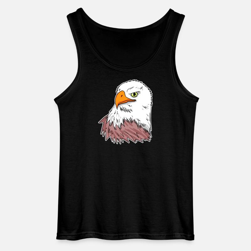 Adler Vogel - Gildan Männer Tank Top - Schwarz