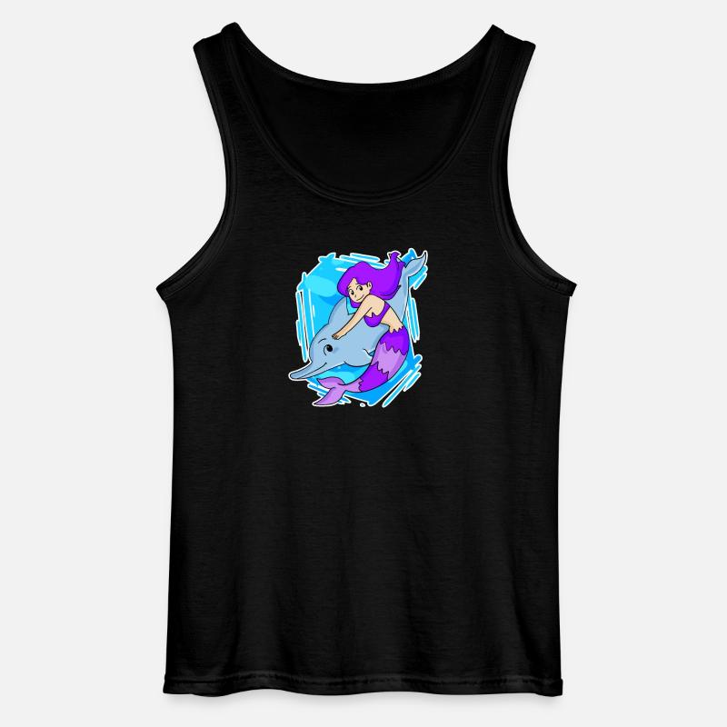 Meerjungfrau - Gildan Männer Tank Top - Schwarz