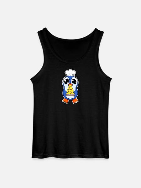 Pizza pingouin gourmet - Débardeur Gildan Homme - noir