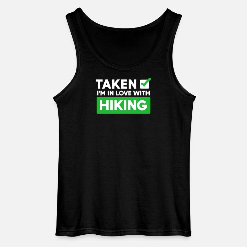 Wanderer Statement Wanderung Wandern Bergwandern - Gildan Männer Tank Top - Schwarz