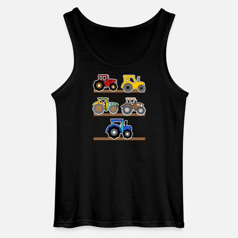 Landwirtschaft Landleben Ackerbau Traktor Bauer - Gildan Männer Tank Top - Schwarz
