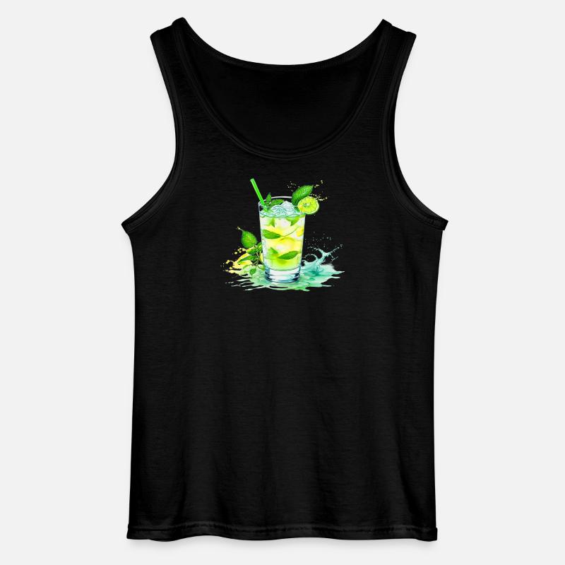 Mojito - Gildan Männer Tank Top - Schwarz