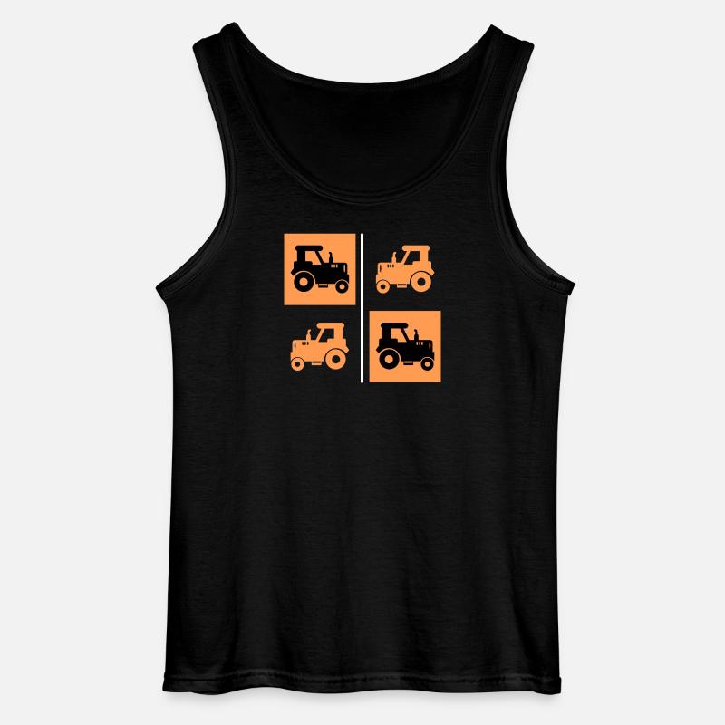 Ackerbau Landwirtschaft Schlepper Traktor Bauer - Gildan Männer Tank Top - Schwarz