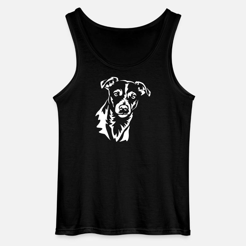 Jack Russell Terrier Head "Black Edition" - Canotta da uomo Gildan - nero