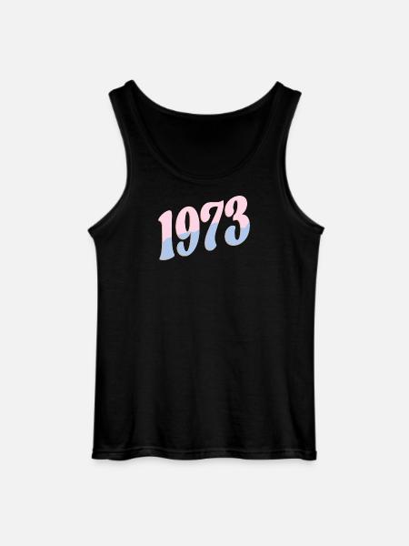 1973 Birthday Gifts Retro - Gildan Men’s Tank Top - black