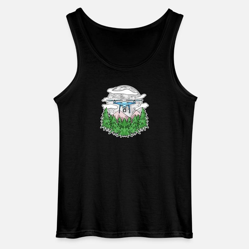 Drone - Gildan Men’s Tank Top - black