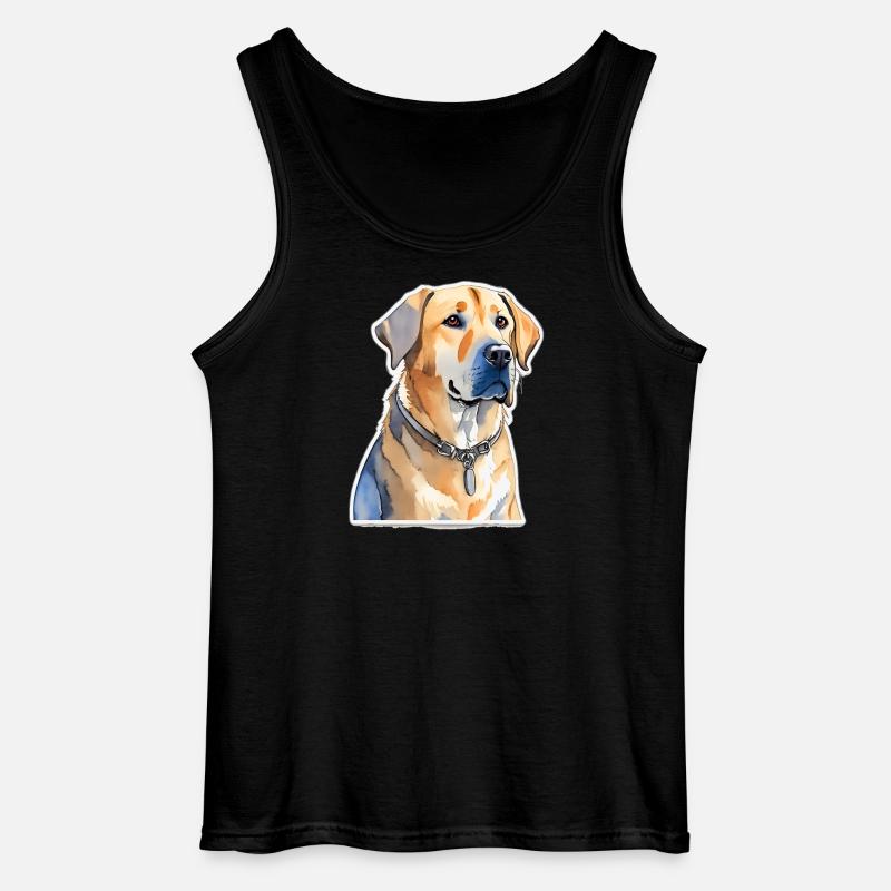 Labrador - Gildan Männer Tank Top - Schwarz