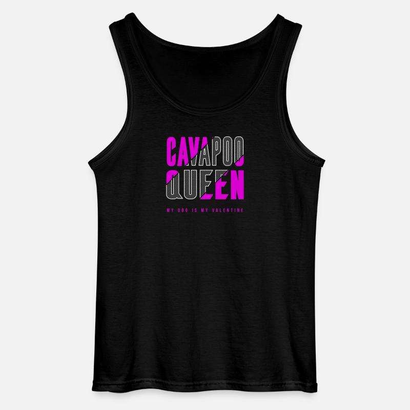 Cavapoo Königin - Gildan Männer Tank Top - Schwarz