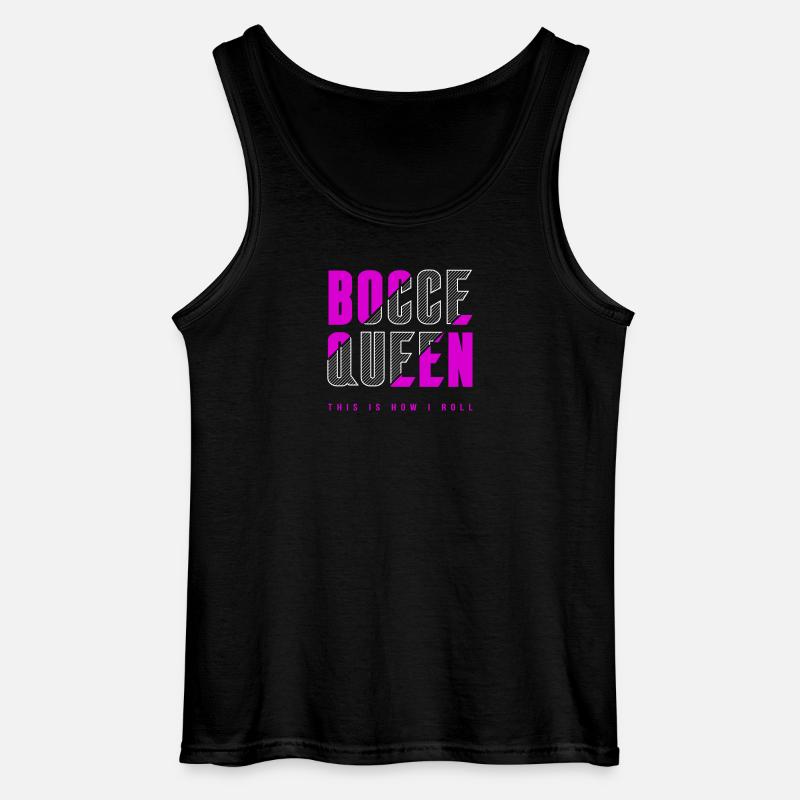 Bocce Königin - Gildan Männer Tank Top - Schwarz