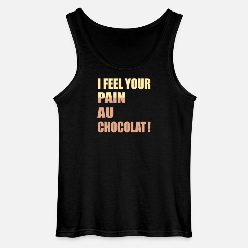 Schokoladen Brötchen Frankreich England - Gildan Männer Tank Top - Schwarz