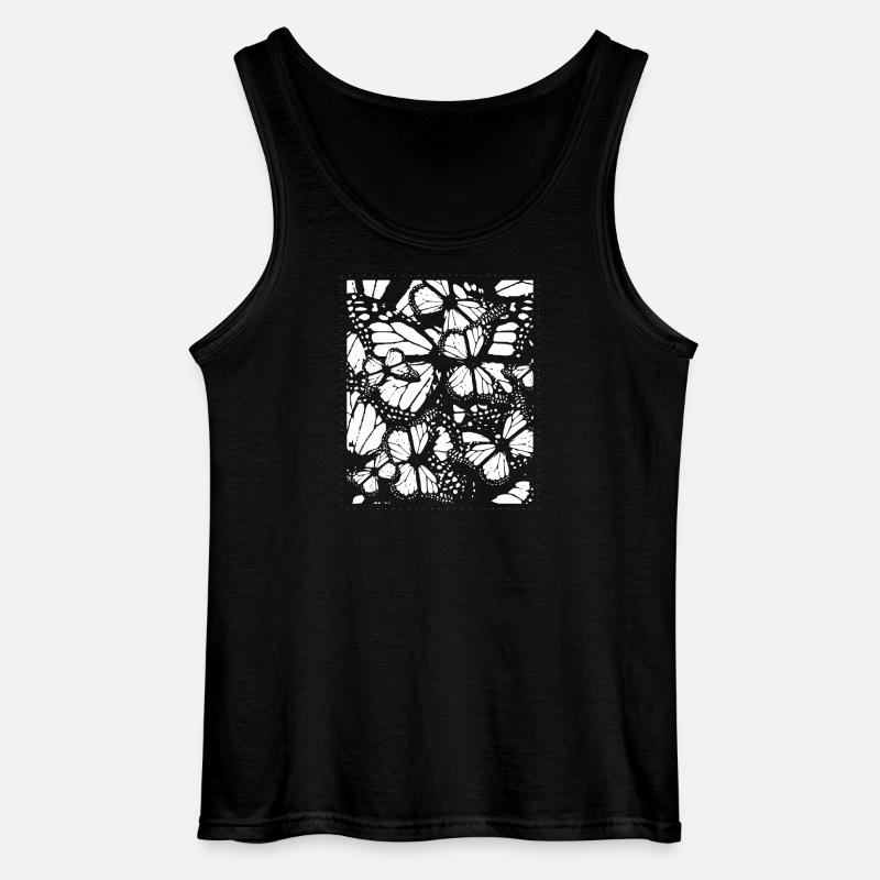 Schmetterlinge - Gildan Männer Tank Top - Schwarz