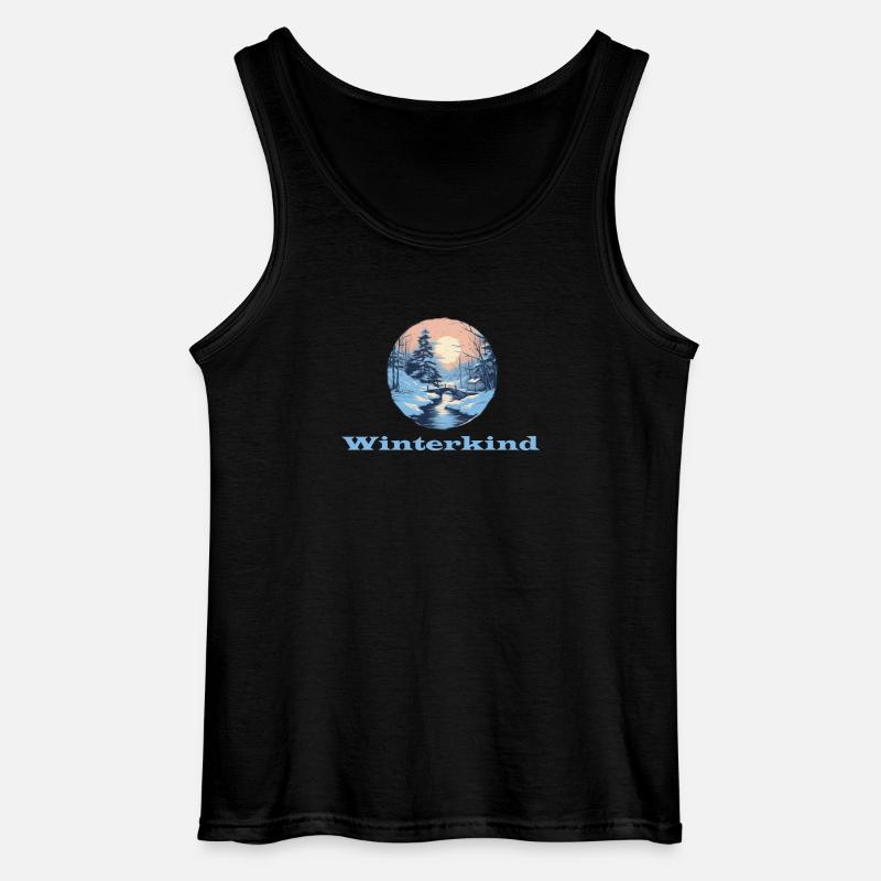 Winterkind - Gildan Männer Tank Top - Schwarz
