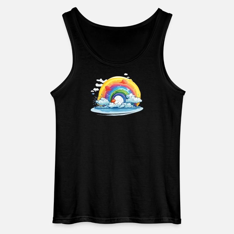 Regenbogen Pride - Gildan Männer Tank Top - Schwarz