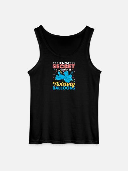 Balloon Twisting Design - Gildan Men’s Tank Top - black