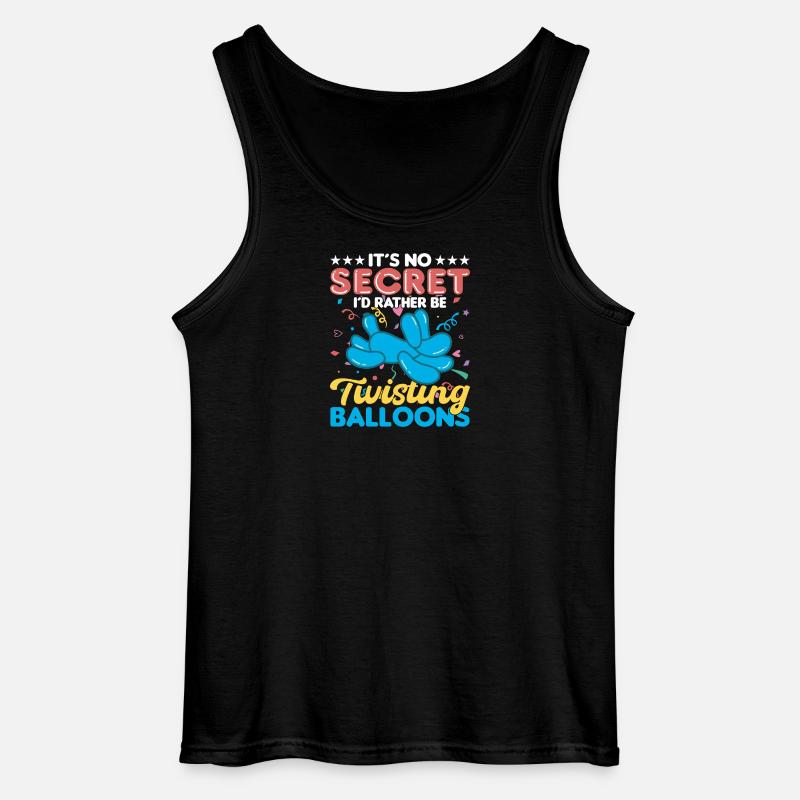Ballon Twisting Design - Gildan Männer Tank Top - Schwarz