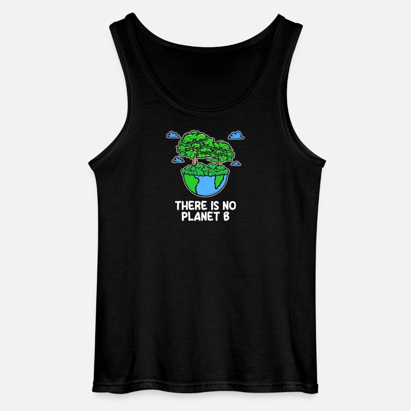 Mutter Erde Planet Statement Baum Naturschutz - Gildan Männer Tank Top - Schwarz