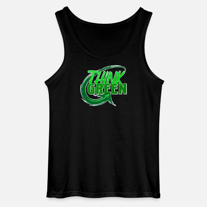 Umwelt Umweltschützer Statement Erde Mutter Natur - Gildan Männer Tank Top - Schwarz