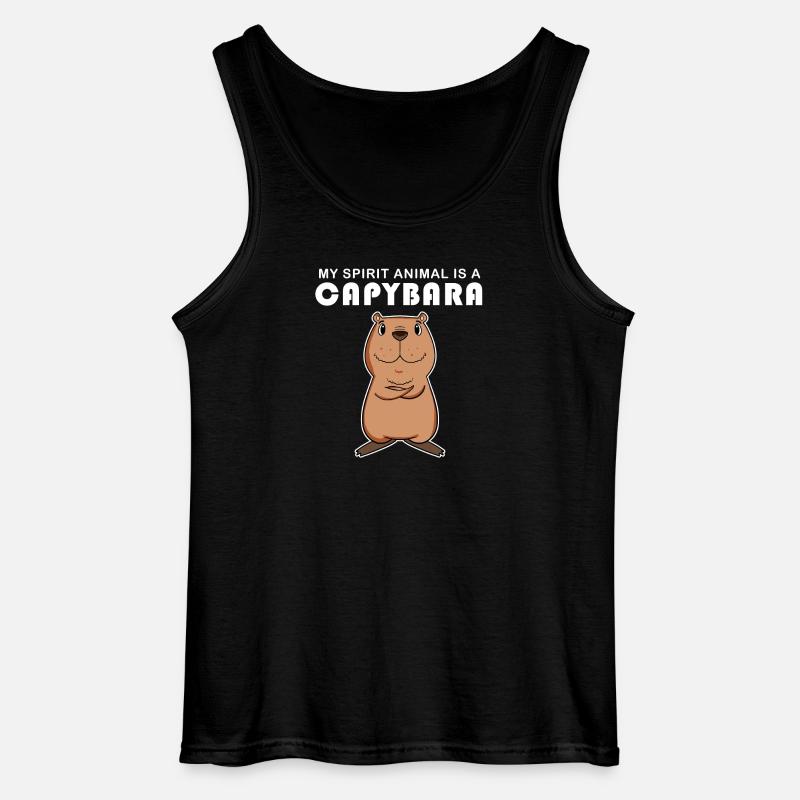 Capybara Wasserschwein Capybaras - Gildan Männer Tank Top - Schwarz