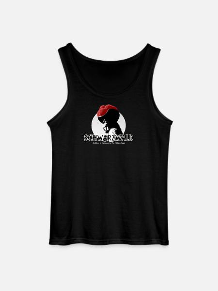 Schwarzwald Retro Silhouette - Gildan Männer Tank Top - Schwarz