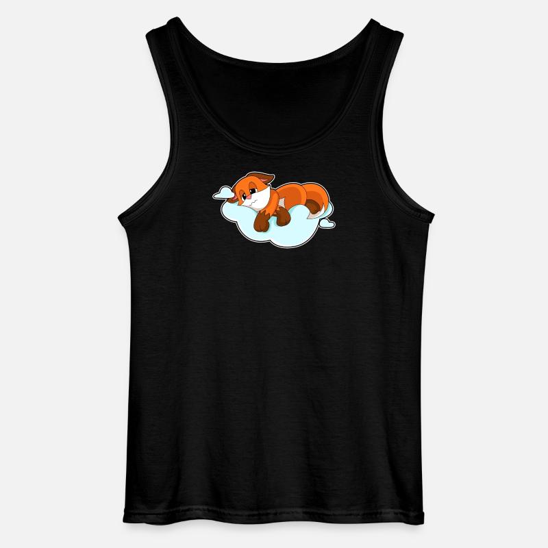 Fuchs Wolken - Gildan Männer Tank Top - Schwarz