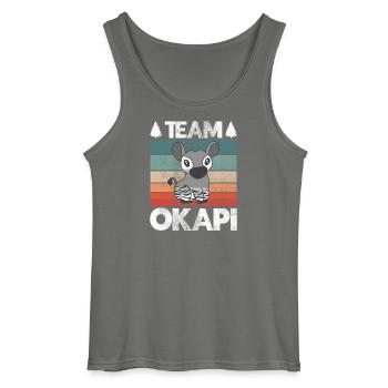 Okapi das Juwel des Dschungels - Gildan Männer Tank Top - Anthrazit - Vorne - AI Model Male 185 dark (185cm)