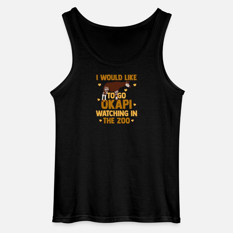 Okapi im Einklang mit der Natur - Gildan Männer Tank Top - Schwarz