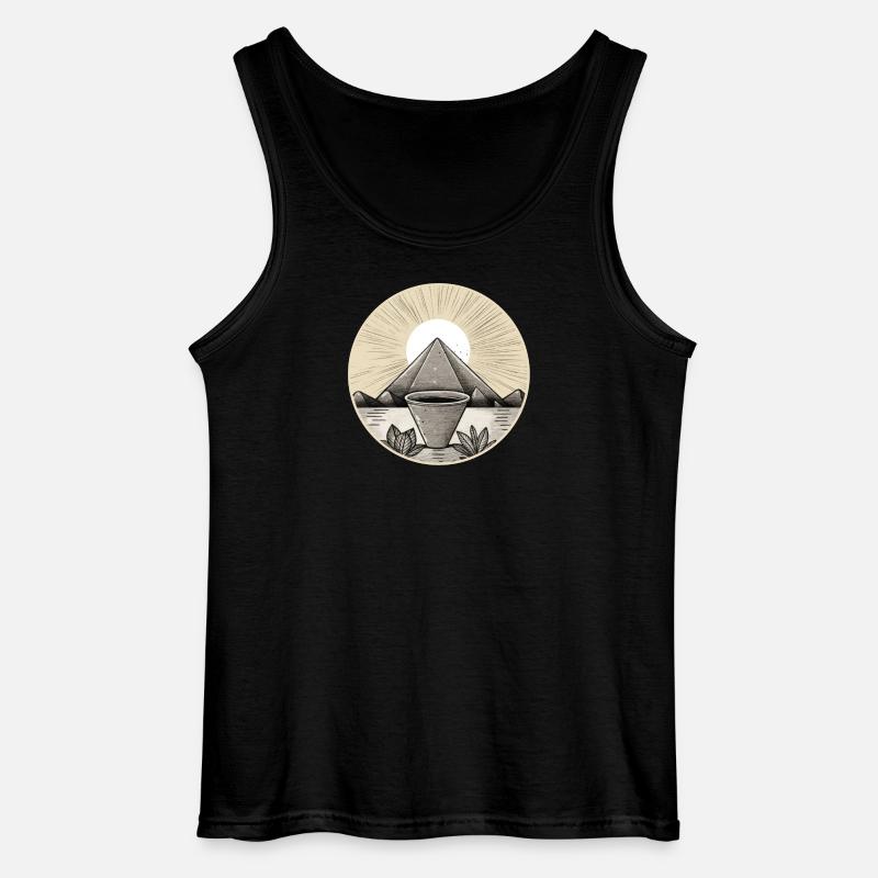 Pyramide 01 - Gildan Männer Tank Top - Schwarz
