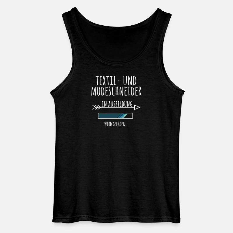 Textil und Modeschneider Ausbildung Beruf Geschenk - Gildan Männer Tank Top - Schwarz