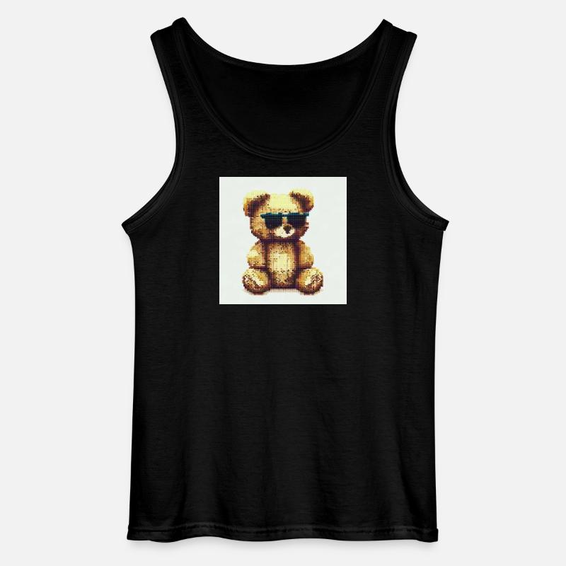Teddy Cool - Gildan Männer Tank Top - Schwarz