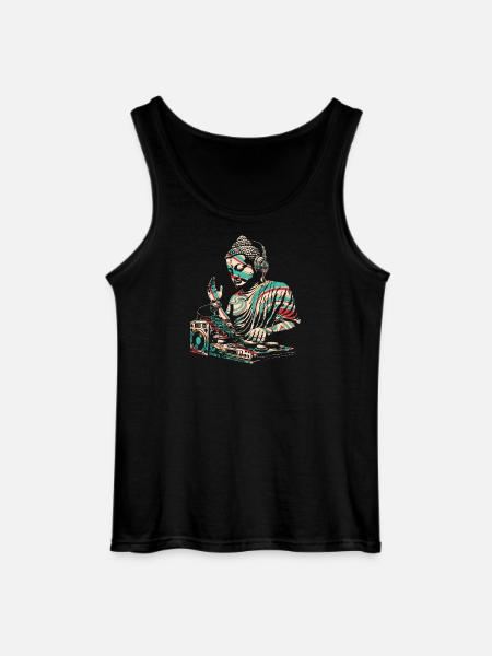 DJ Buddha - Gildan Männer Tank Top - Schwarz