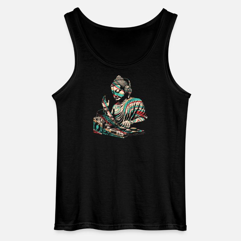 DJ Buddha - Gildan Männer Tank Top - Schwarz