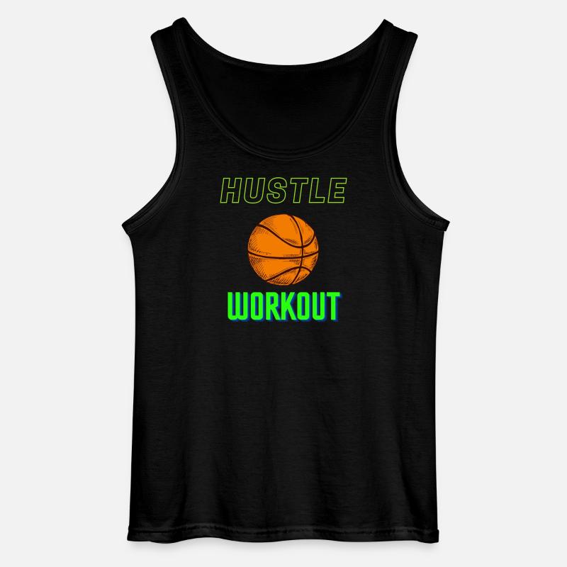Workout - Gildan Männer Tank Top - Schwarz