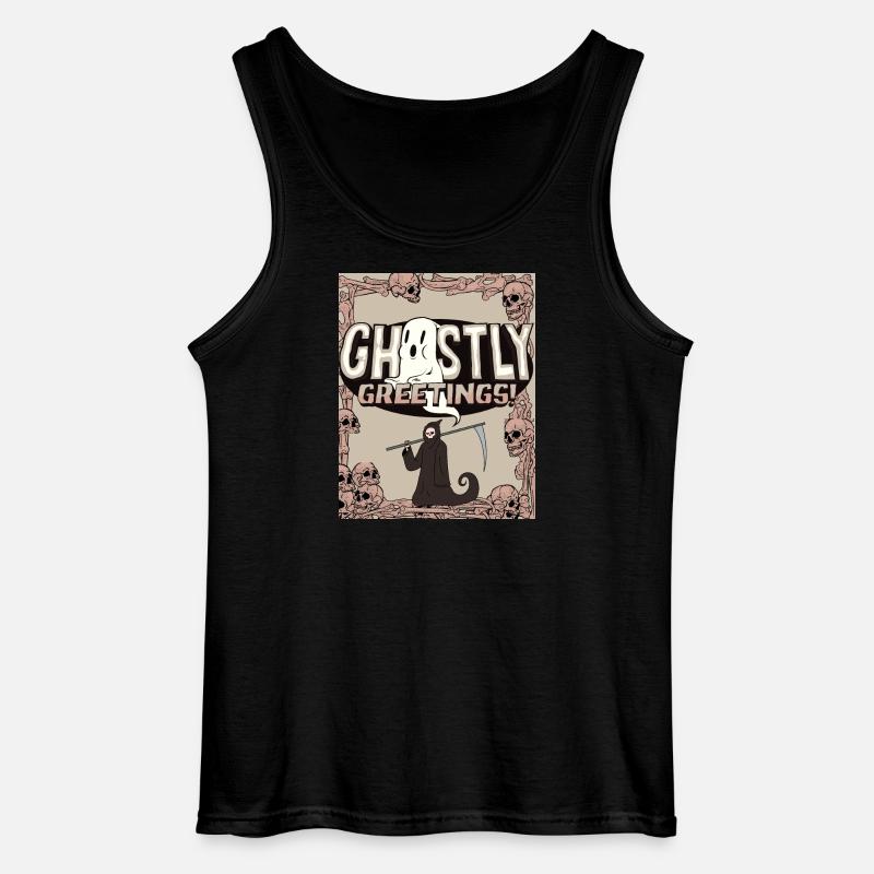 Geistlicher Sensenmann Grußdesign - Gildan Männer Tank Top - Schwarz