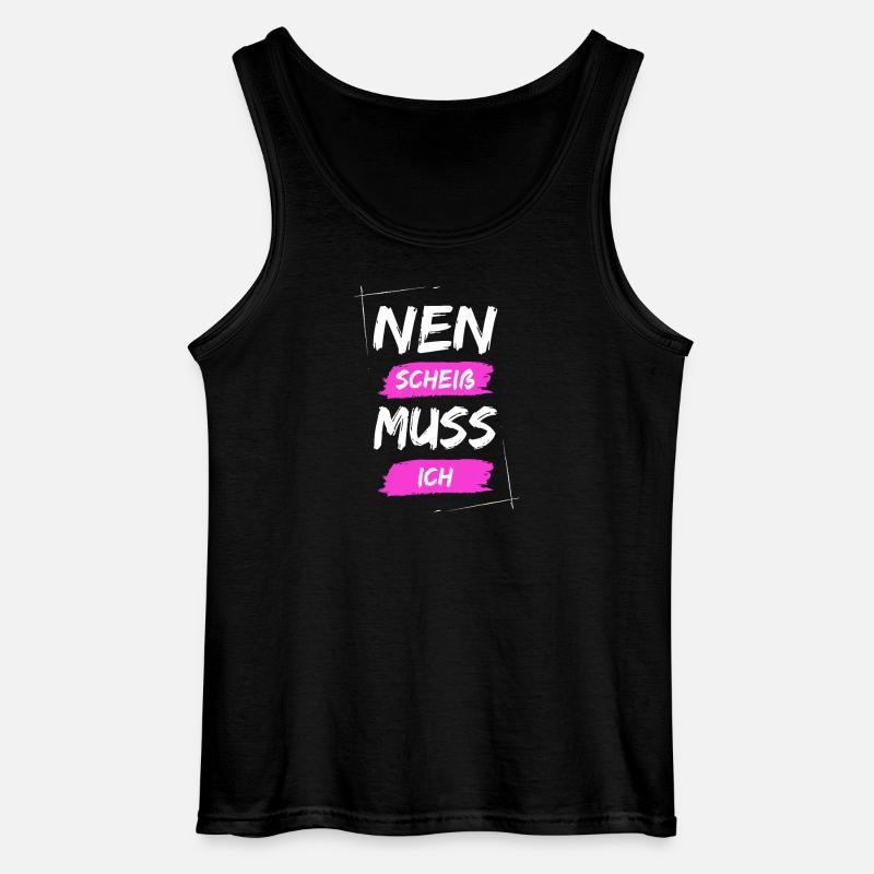 Nen scheiß muss ich - Gildan Männer Tank Top - Schwarz