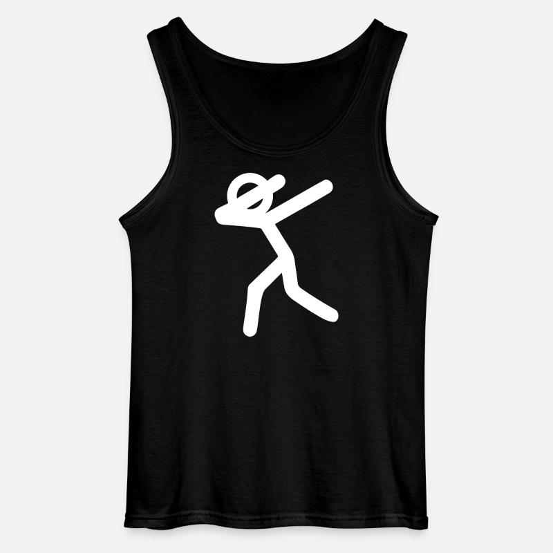 Dancing line in edge light - Gildan Men’s Tank Top - black